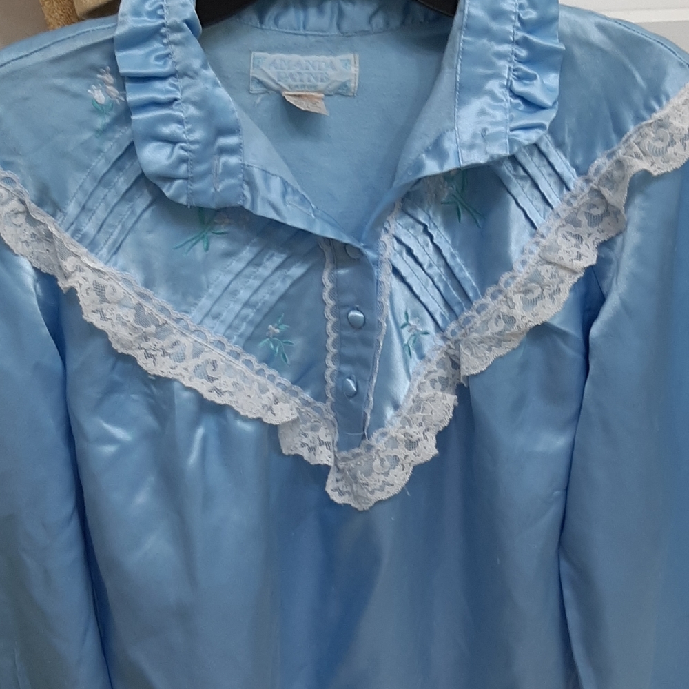 Silk lace night gown